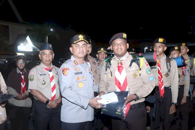 Sukseskan Upaya Menanggulangi Kebakaran, Kapolres Lepas Kontingen Ikuti Jambore Karhutla 2025
