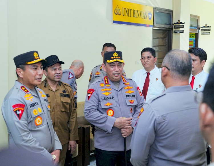 Pastikan pelayanan optimal, Kapolri Kunjungi Polsek Rumbai Pesisir