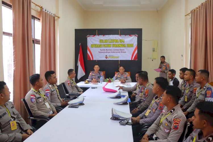 Polres Sumba Barat Daya Gelar Latihan Pra Operasi Patuh Turangga 2025
