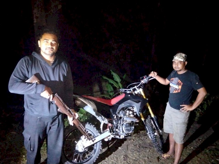 Operasi Cepat Dan Terkoordinasi, Kendaraan Bermotor CRF 150 Milik Pater Ferdinandus di Temukan Oleh Sat Reskrim Polsek Kota Tambolaka