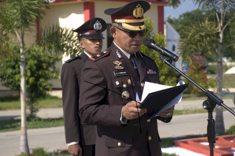 POLRES SUMBA BARAT DAYA GELAR UPACARA MEMPERINGATI HARI SUMPAH PEMUDA SERTA APEL KEBANGSAAN OJOL KHAMTIBMAS DAN BURUH KHAMTIBMAS
