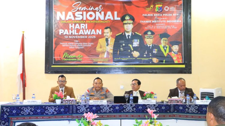 Seminar Nasional Peringati Hari Pahlawan 2025, Kapolres Sikka Terima Penghargaan “Best Inspiring and Visionary” dari Indonesia Visionary Leader