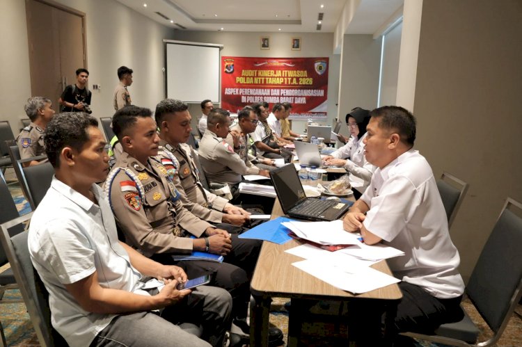 ITWASDA POLDA NTT LAKSANAKAN AUDIT KINERJA TAHAP I DI POLRES SUMBA BARAT DAYA, PERKUAT TERTIB ADMINISTRASI DAN KINERJA ORGANISASI