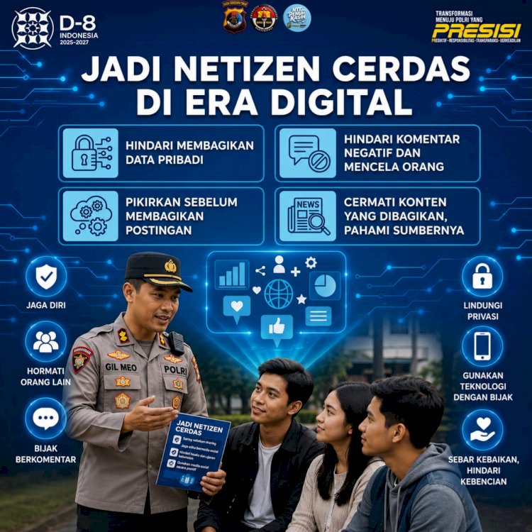 POLRES SUMBA BARAT DAYA AJAK MASYARAKAT MENJADI NETIZEN CERDAS DI ERA DIGITAL