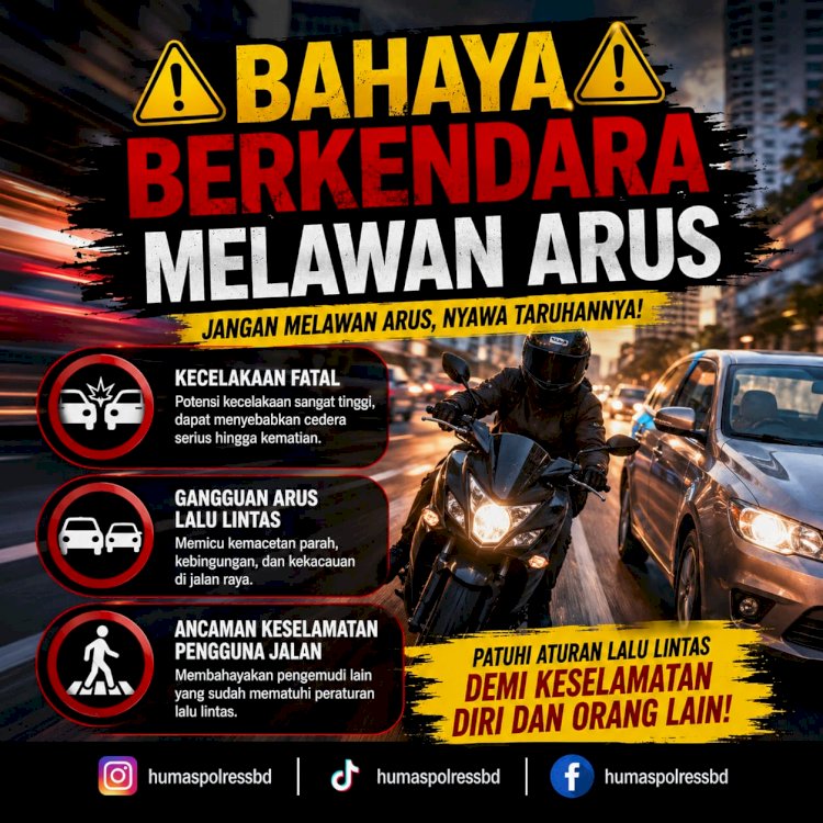 BAHAYA BERKENDARA MELAWAN ARUS, NYAWA TARUHANNYA!