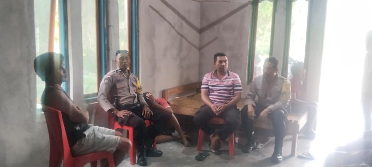 Bhabinkamtibmas Desa Noha Sambangi Warga, Imbau Waspada Pencurian Ternak dan Jaga Kamtibmas