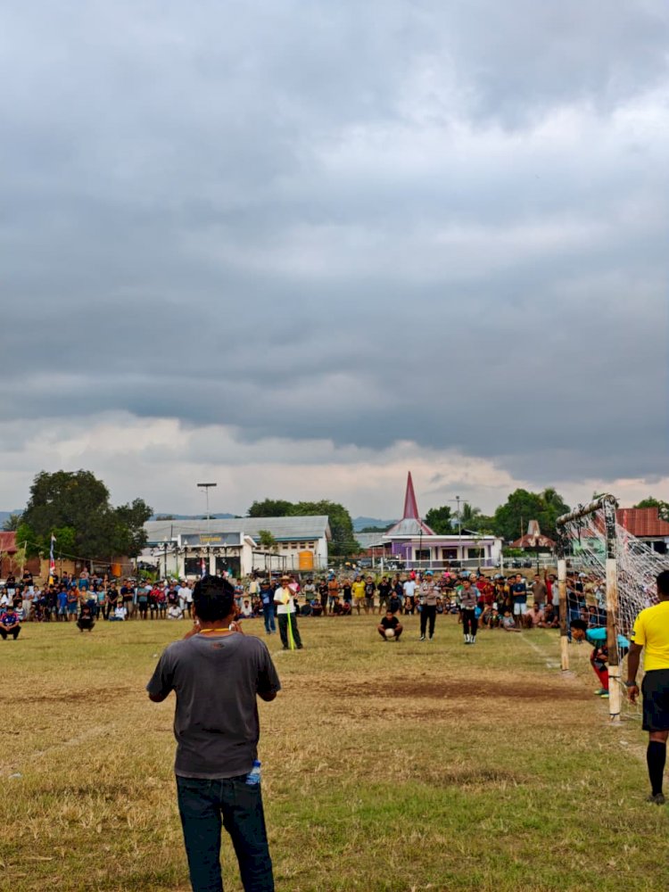 Polres Sumba Barat Daya Amankan Hari Kedua Turnamen Liga Pelajar Indonesia, Pertandingan Berlangsung Aman dan Kondusif