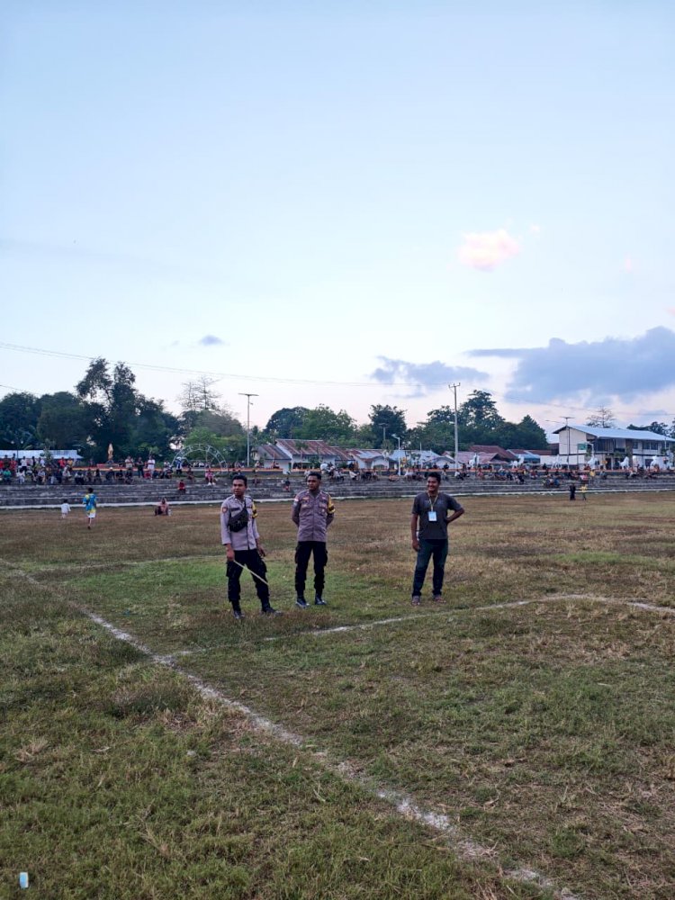 Polres Sumba Barat Daya Amankan Hari Kedua Turnamen Liga Pelajar Indonesia, Pertandingan Berlangsung Aman dan Kondusif