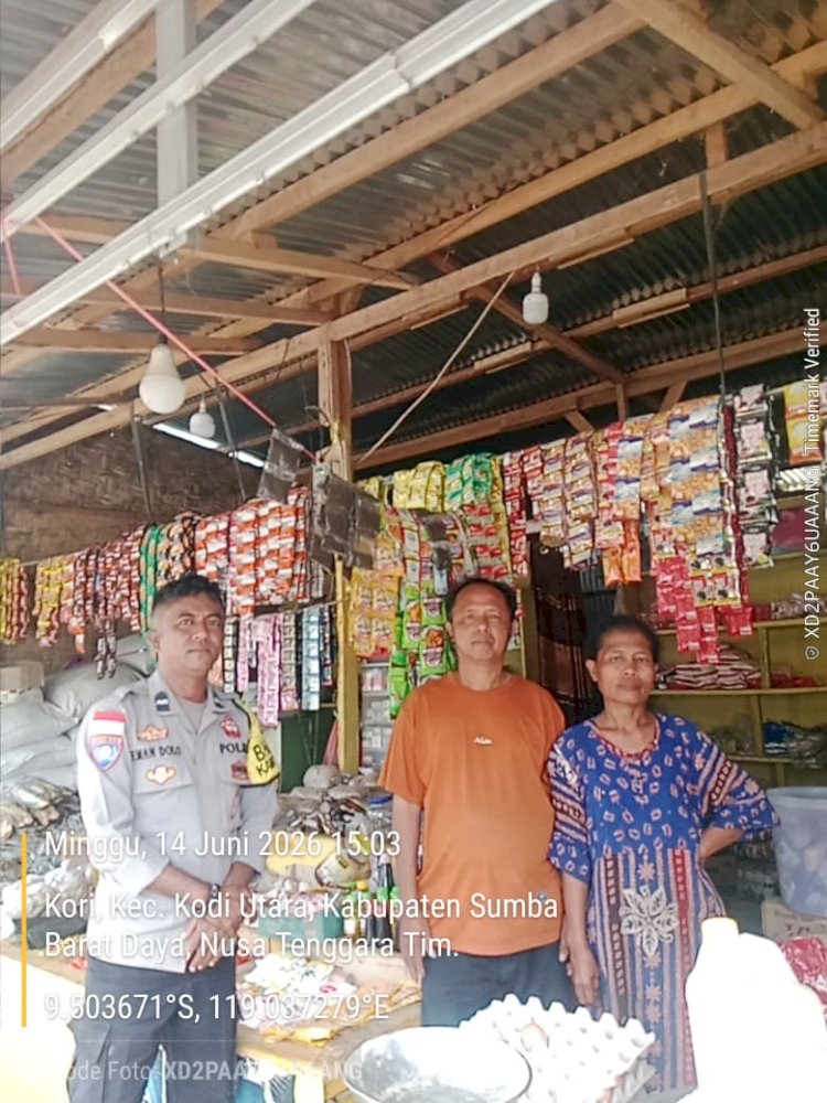 Polsek Kodi Utara Intensifkan Patroli Cipta Kondisi, Sampaikan Himbauan Kamtibmas kepada Masyarakat
