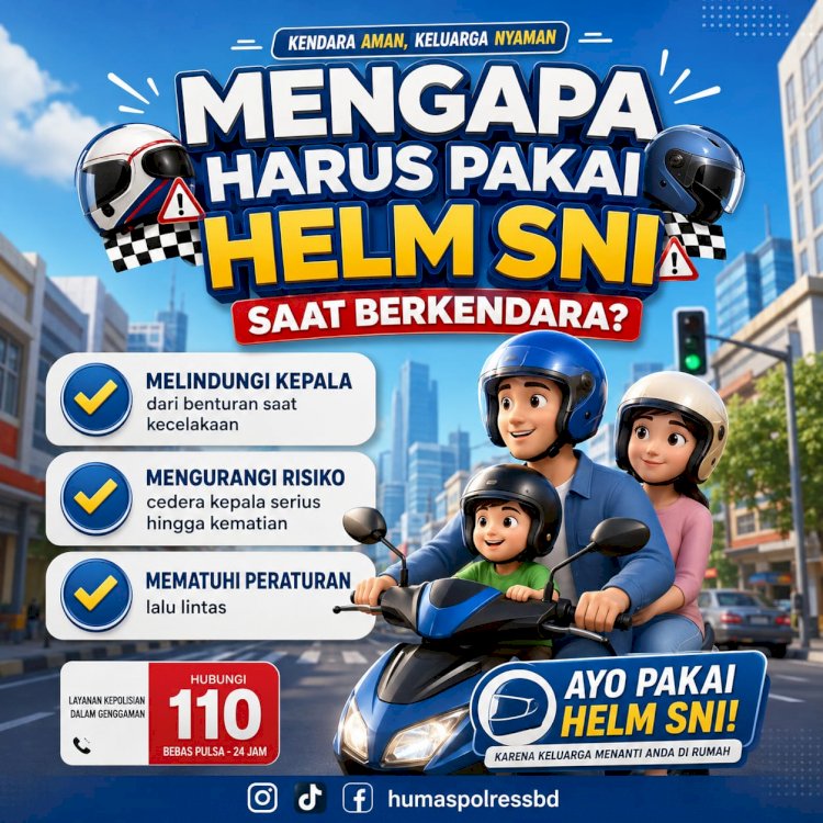 Polres Sumba Barat Daya Ajak Masyarakat Selalu Gunakan Helm SNI Saat Berkendara