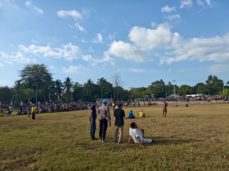 Polres Sumba Barat Daya Amankan Hari Terakhir Turnamen Liga Pelajar Indonesia 2026 Berjalan Aman dan Lancar