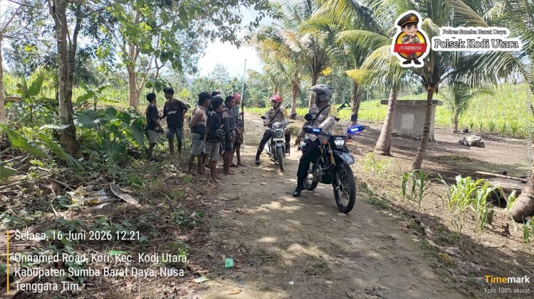 Polsek Kodi Utara Intensifkan Patroli Cipkon, Antisipasi Begal dan Pencurian Ternak di Wilayah Hukum Polsek Kodi Utara