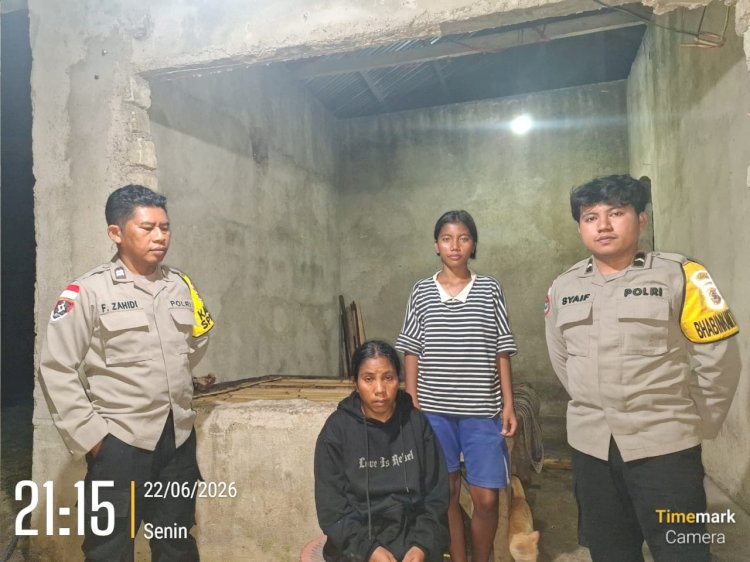 Patroli Cipta Kondisi Polsek Kodi, Polisi Ajak Masyarakat Desa Pero Batang Bersama Jaga Kamtibmas