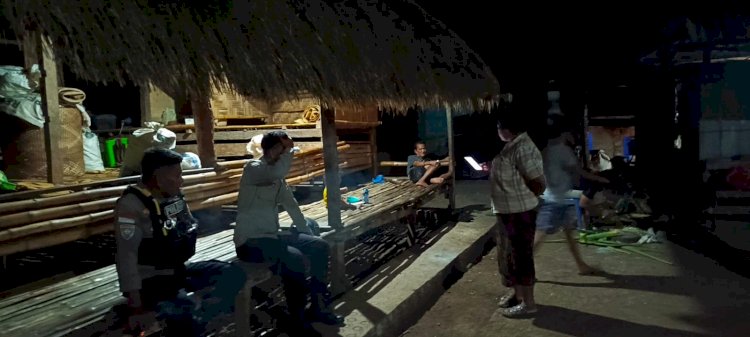 Patroli Malam Presisi Polsek Kodi Bangedo Tingkatkan Kewaspadaan Warga terhadap Pencurian Hewan Ternak