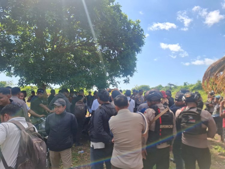 Polres Sumba Barat Daya Amankan Pelaksanaan Konstatering Objek Eksekusi di Desa Moro Manduyo