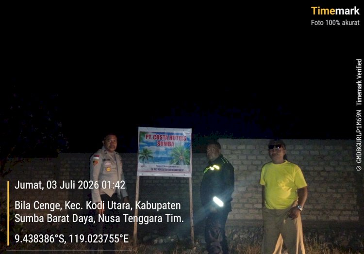Polsek Kodi Utara Intensifkan Patroli Cipkon di Jalur Rawan, Antisipasi Kejahatan Jalanan dan Pencurian Ternak