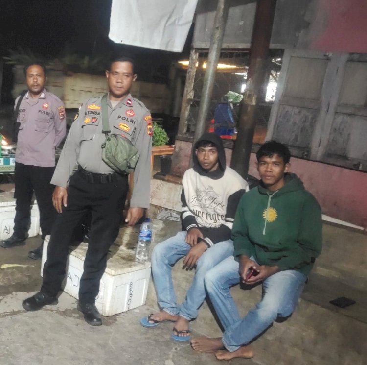Patroli Cipkon Polsek Wewewa Barat, Polisi Sisir Objek Vital dan Jalur Rawan Demi Jaga Kamtibmas