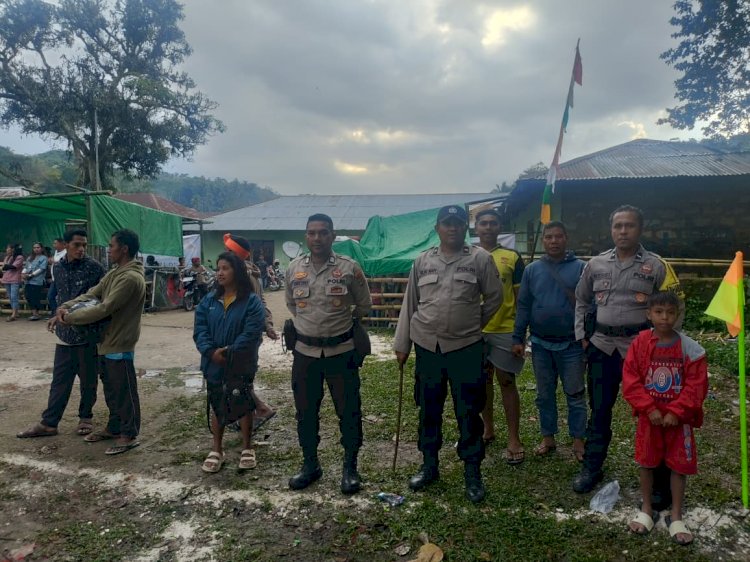 Polsek Wewewa Barat Amankan Pertandingan Camat Wewewa Barat Cup I 2026, Seluruh Rangkaian Berjalan Aman dan Kondusif