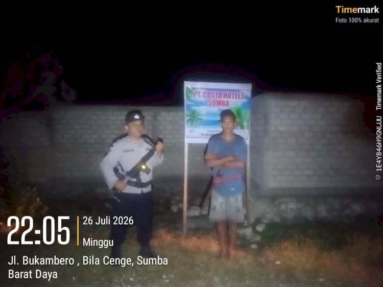 Polsek Kodi Utara Intensifkan Patroli Cipkon, Ciptakan Rasa Aman di Tengah Masyarakat