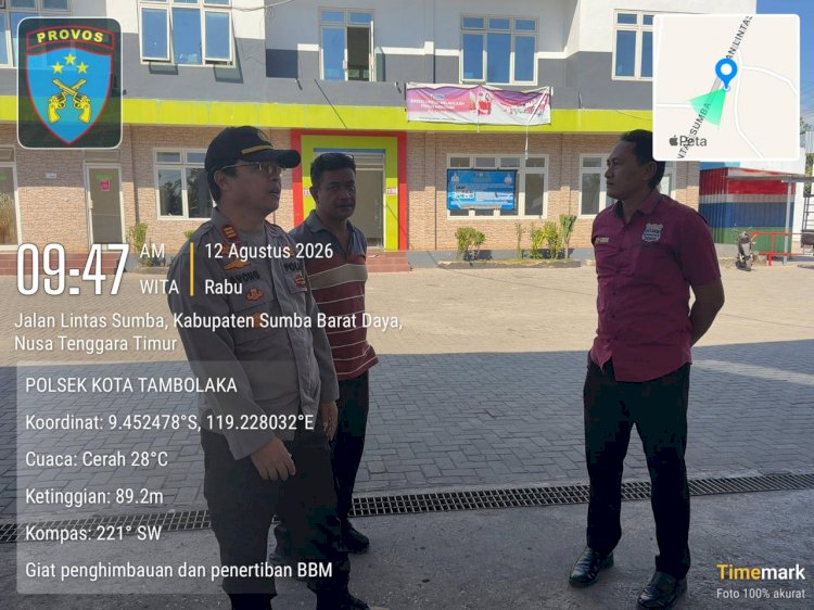Polsek Kota Tambolaka Gelar Patroli Cipkon Antisipasi Aksi Unjuk Rasa Pasca Penyesuaian Harga BBM