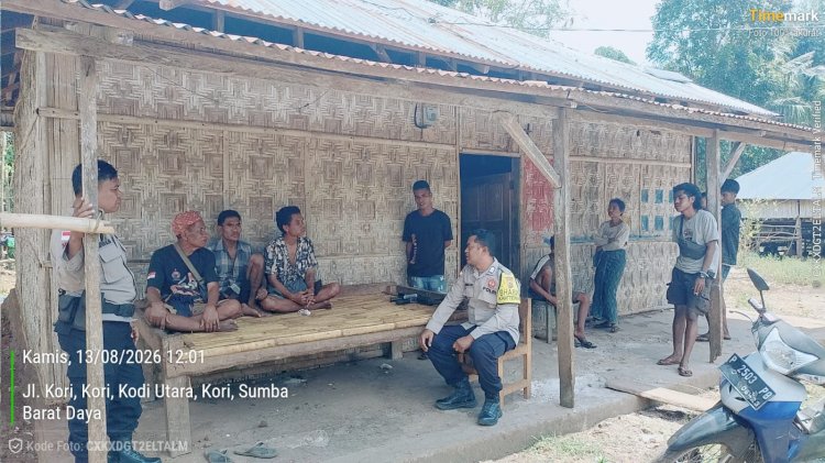 Polsek Kodi Utara Gelar Patroli Cipta Kondisi, Sampaikan Imbauan Kamtibmas kepada Masyarakat