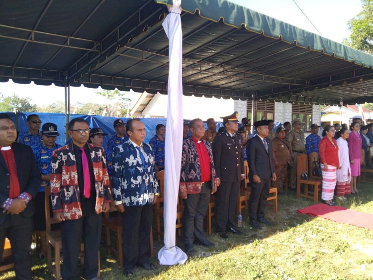 Polsek Wewewa Timur Monitoring Dua Upacara HUT ke-81 RI, Berlangsung Aman dan Lancar