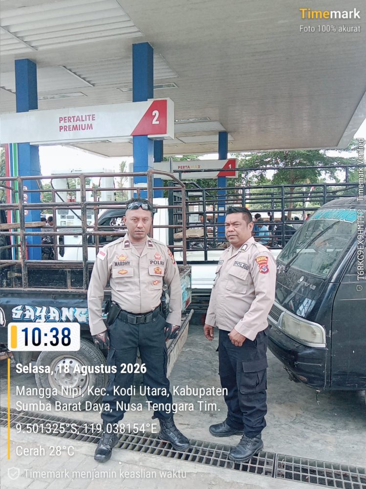 Patroli Cipkon Polsek Kodi Utara Tingkatkan Kewaspadaan Warga di Jalur Rawan Kejahatan
