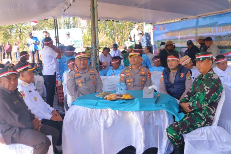 Polda NTT Dukung Ketahanan Pangan melalui Penanaman Bawang Putih Serentak di Tiga Kabupaten