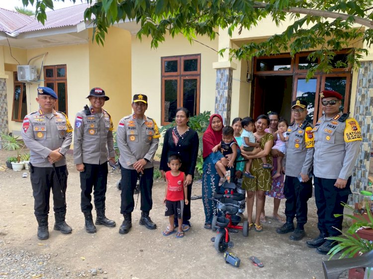 Di Tengah Luka Gempa, Kapolda NTT Hadir Menguatkan Keluarga Besar Polres Nagekeo