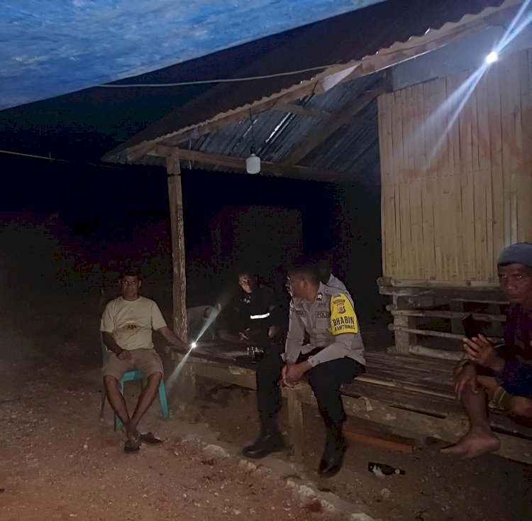 Patroli Malam Presisi Polsek Kodi Bangedo Antisipasi Pencurian Hewan di Desa Dinjo