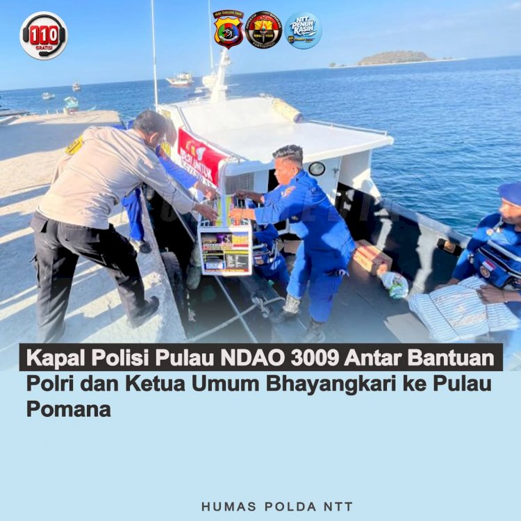 Laut Tak Jadi Penghalang, Polri Hadir untuk Warga Pulau Pomana