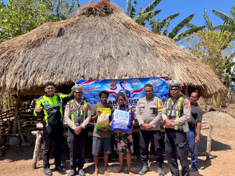 Satlantas Polres Sumba Barat Daya Gelar Anjangsana HUT Polantas ke-71