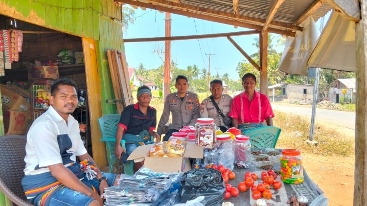 K2RYD PATROLI PRESISI CIPKON, POLSEK KODI BANGEDO SAMBANGI MASYARAKAT DESA WALLA NDIMU