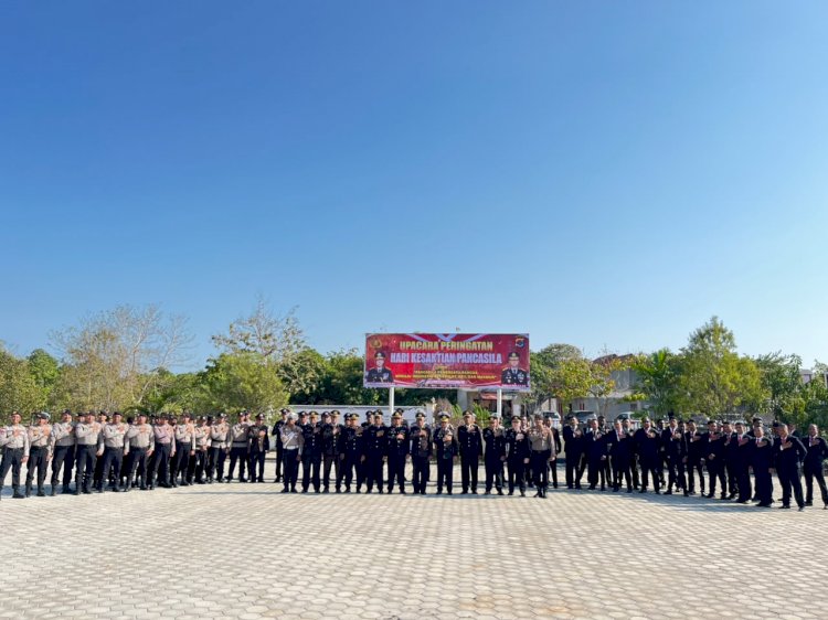 Polres Sumba Barat Daya Gelar Upacara Hari Kesaktian Pancasila