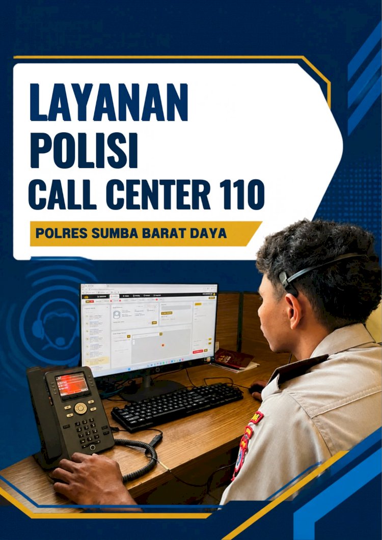 POLISI BERSAMA MASYARAKAT, POLRES SUMBA BARAT DAYA SOSIALISASIKAN LAYANAN CALL CENTER 110