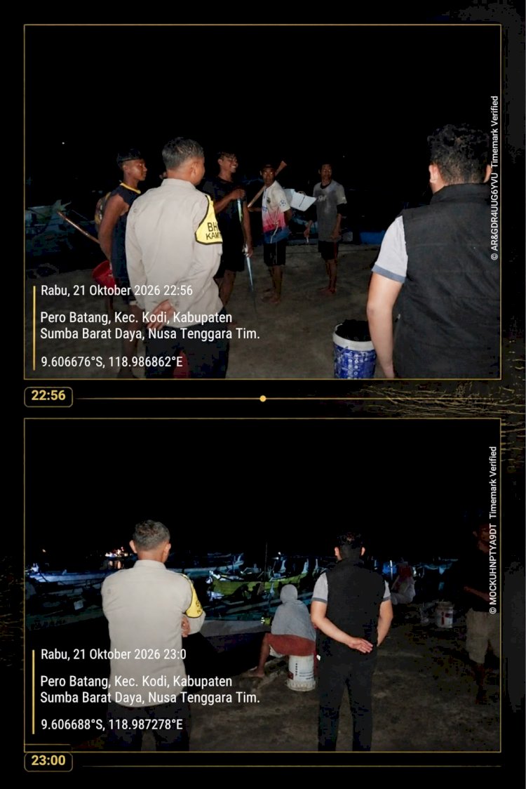 Polsek Kodi Gelar Patroli Cipkon di Pero Konda, Cegah Gangguan Kamtibmas
