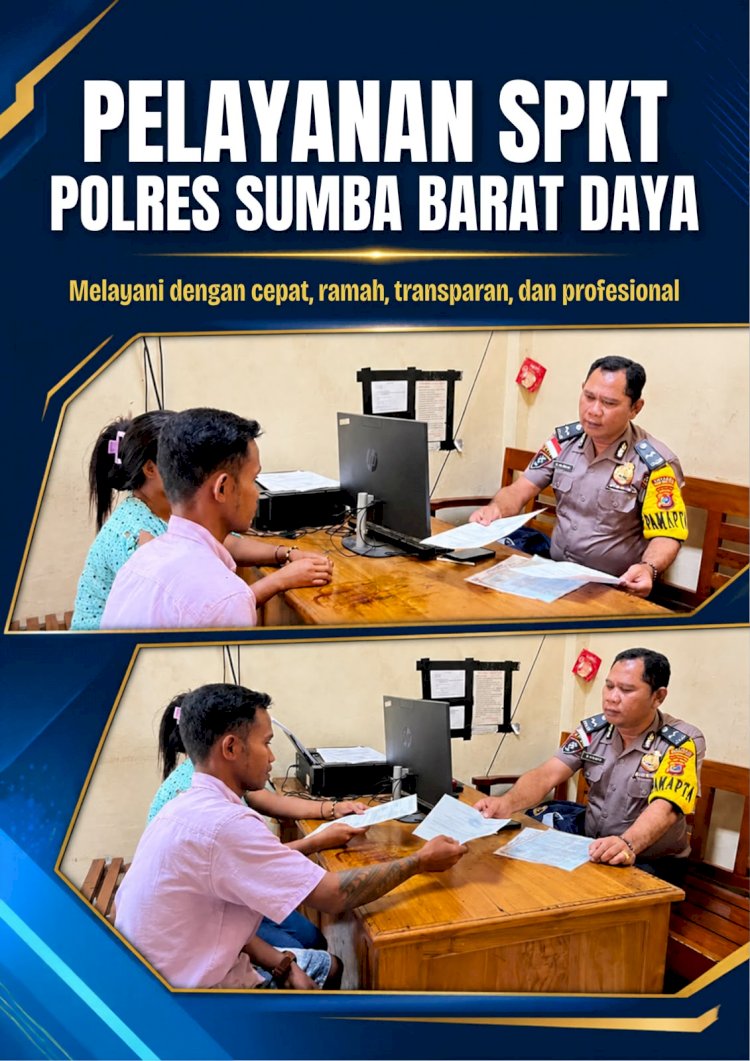 POLRES SUMBA BARAT DAYA HADIRKAN PELAYANAN SPKT YANG CEPAT, RAMAH, TRANSPARAN, DAN PROFESIONAL