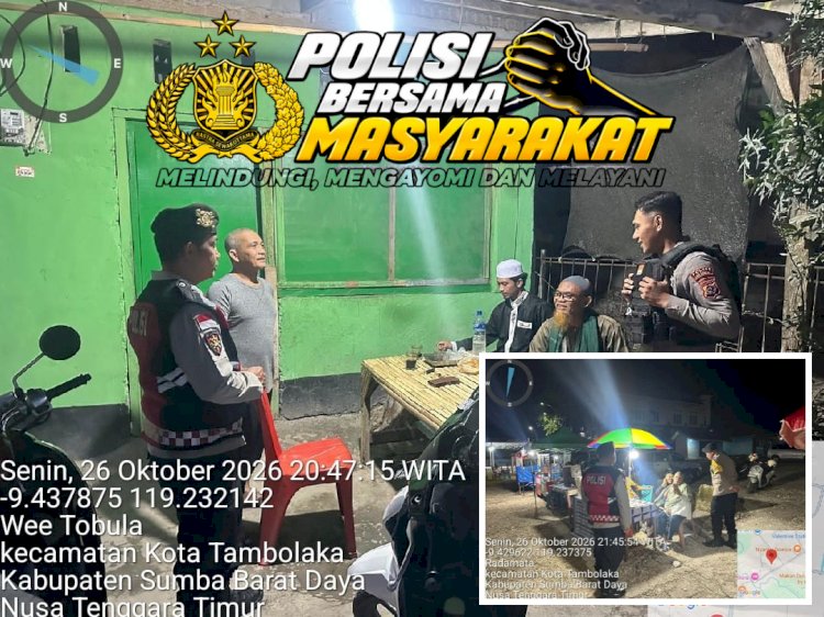 SAT SAMAPTA POLRES SUMBA BARAT DAYA GELAR PATROLI CIPKON, JAGA KAMTIBMAS DAN CEGAH AKSI KRIMINALITAS